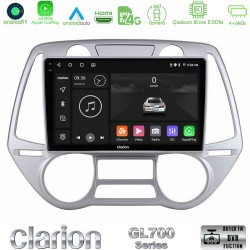 Clarion GL700 Series 8Core Android13 4+64GB Hyundai i20 2009-2012 Auto A/C Navigation Multimedia Tablet 9