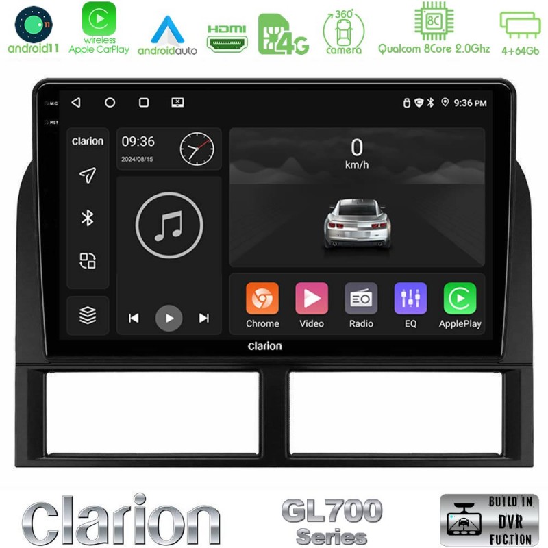 Clarion GL700 Series 8Core Android13 4+64GB Jeep Grand Cherokee 1999-2004 Navigation Multimedia Tablet 9