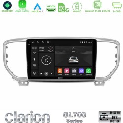 Clarion GL700 Series 8Core Android13 4+64GB Kia Sportage 2018-2021 Navigation Multimedia Tablet 9