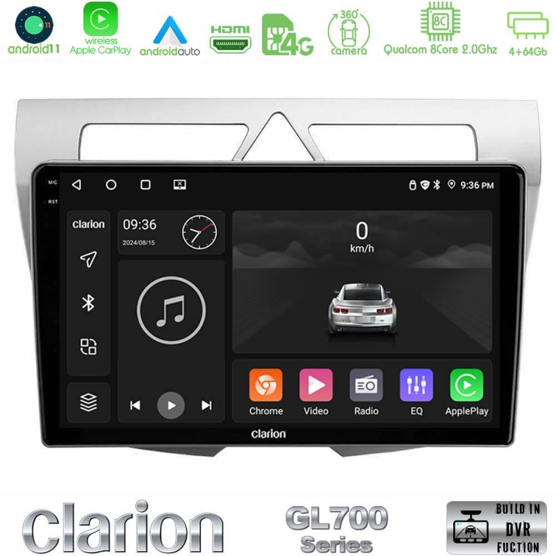 Clarion GL700 Series 8Core Android13 4+64GB Kia Picanto Navigation Multimedia Tablet 9