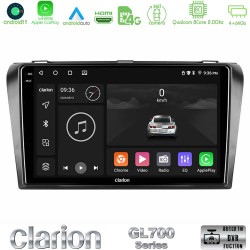 Clarion GL700 Series 8Core Android13 4+64GB Mazda 3 2004-2009 Navigation Multimedia Tablet 9