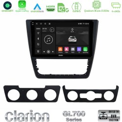 Clarion GL700 Series 8Core Android13 4+64GB Skoda Yeti 2009-&gt; Navigation Multimedia Tablet 10