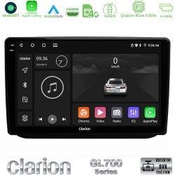 Clarion GL700 Series 8Core Android13 4+64GB Skoda Fabia 2007-2014 Navigation Multimedia Tablet 10