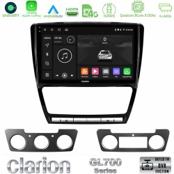 Clarion GL700 Series 8Core Android13 4+64GB Skoda Octavia 5 Navigation Multimedia Tablet 10