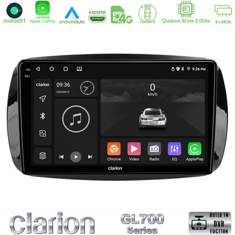 Clarion GL700 Series 8Core Android13 4+64GB Smart 453 Navigation Multimedia Tablet 9