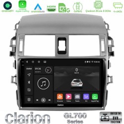 Clarion GL700 Series 8Core Android13 4+64GB Toyota Corolla 2008-2010 Navigation Multimedia Tablet 9