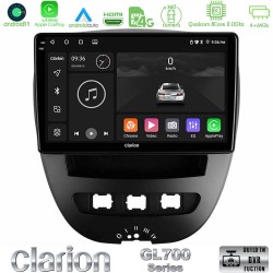 Clarion GL700 Series 8Core Android13 4+64GB Toyota Aygo/Citroen C1/Peugeot 107 Navigation Multimedia Tablet 10