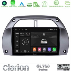 Clarion GL700 Series 8Core Android13 4+64GB Toyota RAV4 2001 - 2006 Navigation Multimedia Tablet 9