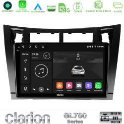 Clarion GL700 Series 8Core Android13 4+64GB Toyota Yaris Navigation Multimedia Tablet 9