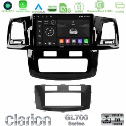 Clarion GL700 Series 8Core Android13 4+64GB Toyota Hilux 2007-2011 Navigation Multimedia Tablet 9