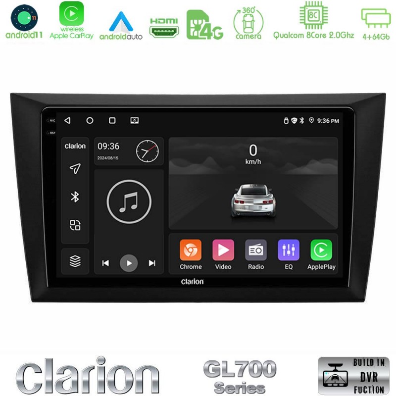 Clarion GL700 Series 8Core Android13 4+64GB Vw Golf 6 Navigation Multimedia Tablet 9