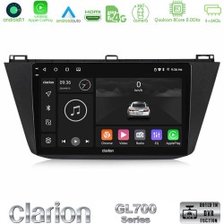 Clarion GL700 Series Vw Tiguan 2016-2022 8Core Android13 4+64GB Navigation Multimedia Tablet 10″ Με Carplay & Android Auto