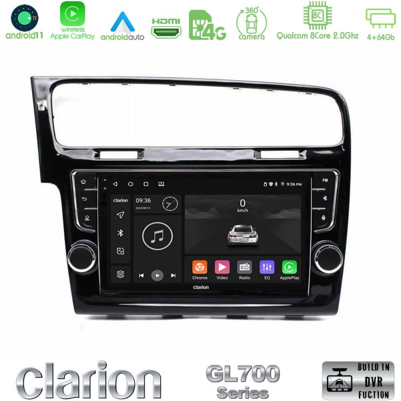 Clarion GL700 Series 8Core Android13 4+64GB VW GOLF 7 Navigation Multimedia Tablet 9