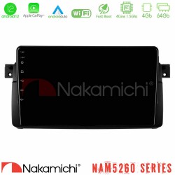 Nakamichi NAM5260 Series 4Core Android12 4+64GB BMW E46 Navigation Multimedia Tablet 9