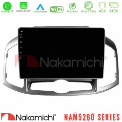 Nakamichi NAM5260 Series 4Core Android12 4+64GB Chevrolet Captiva 2012-2016 Navigation Multimedia Tablet 9