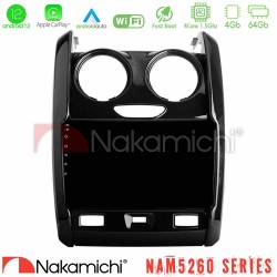 Nakamichi NAM5260 Series 4Core Android12 4+64GB Dacia Duster 2014-2018 Navigation Multimedia Tablet 9