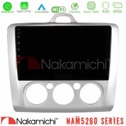 Nakamichi NAM5260 Series 4Core Android12 4+64GB Ford Focus Manual AC Navigation Multimedia Tablet 9