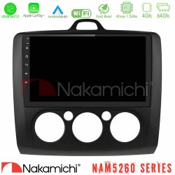 Nakamichi NAM5260 Series 4Core Android12 4+64GB Ford Focus Manual AC Navigation Multimedia Tablet 9