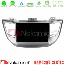 Nakamichi NAM5260 Series 4Core Android12 4+64GB Hyundai Tucson 2015-2018 Navigation Multimedia Tablet 9