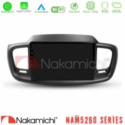 Nakamichi NAM5260 Series 4Core Android12 4+64GB Kia Sorento 2018-2021 Navigation Multimedia Tablet 9