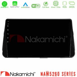 Nakamichi NAM5260 Series 4Core Android12 4+64GB Nissan Micra K14 Navigation Multimedia Tablet 10