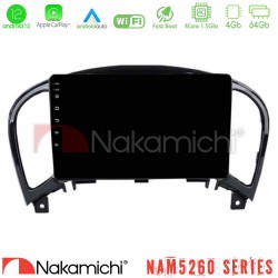 Nakamichi NAM5260 Series 4Core Android12 4+64GB Nissan Juke Navigation Multimedia Tablet 9