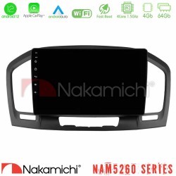 Nakamichi NAM5260 Series 4Core Android12 4+64GB Opel Insignia 2008-2013 Navigation Multimedia Tablet 9