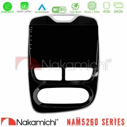 Nakamichi NAM5260 Series 4Core Android12 4+64GB Renault Clio 2012-2016 Navigation Multimedia Tablet 10