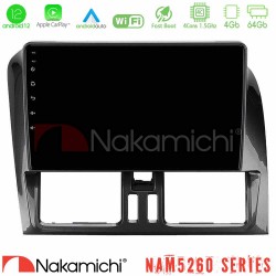 Nakamichi NAM5260 Series 4Core Android12 4+64GB Volvo XC60 2009-2012 Navigation Multimedia Tablet 9