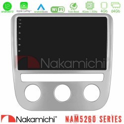 Nakamichi NAM5260 Series 4Core Android12 4+64GB VW Scirocco 2008-2014 Navigation Multimedia Tablet 9