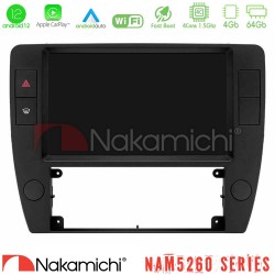 Nakamichi NAM5260 Series 4Core Android12 4+64GB VW Passat B5 2001-2005 Navigation Multimedia Tablet 9