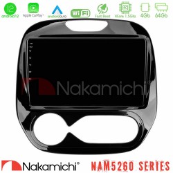 Nakamichi NAM5260 Series 4Core Android12 4+64GB Renault Captur 2013-2019 (Facelift) Navigation Multimedia Tablet 9