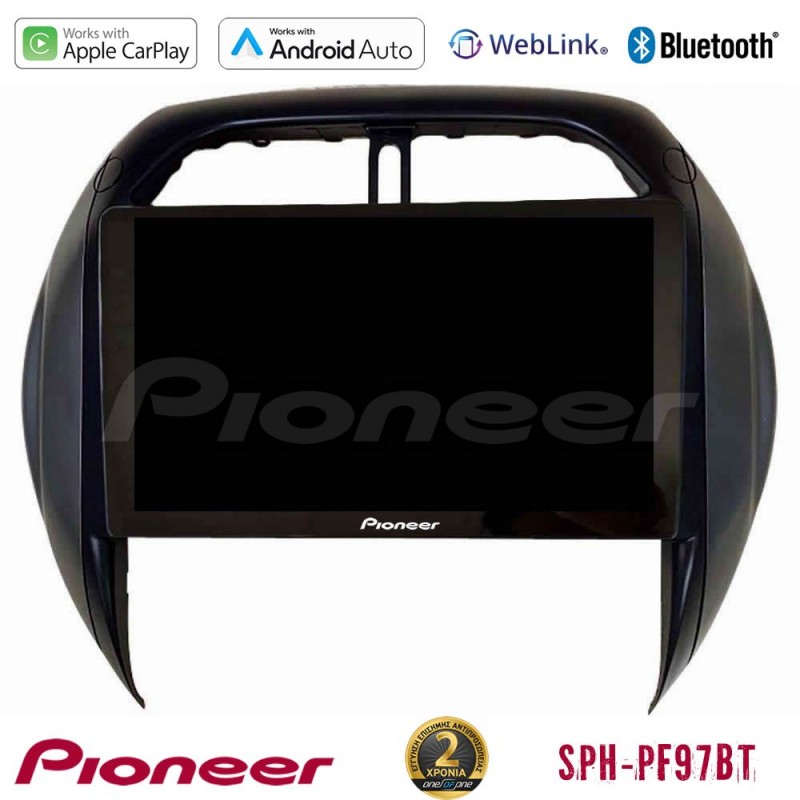 Pioneer SPH-PF97BT Series    Toyota RAV4 2001-2005 (Auto A/C) Multimedia Station 9