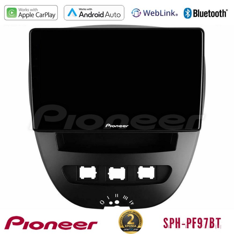 Pioneer SPH-PF97BT Series    Toyota Aygo/Citroen C1/Peugeot 107 Multimedia Station 9