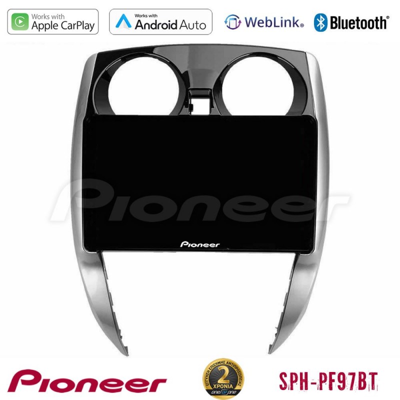 Pioneer SPH-PF97BT Series    Nissan Note 2013-2018 Multimedia Station 9