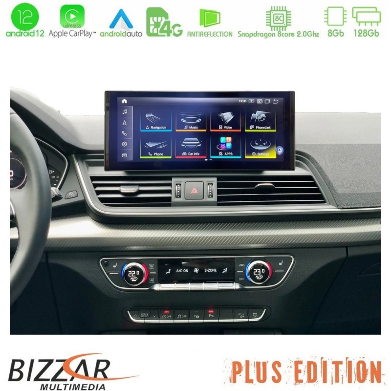 Bizzar Plus Edition Audi Q5 (FY) 2017-&gt; Android13 8Core (8+128GB) Navigation Multimedia 10.25″ HD Anti-reflection