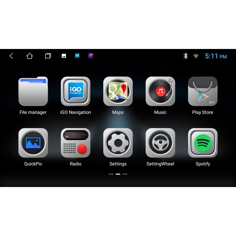 Bizzar VW Group 4core Android12 2+16GB Navigation Multimedia Deckless 7