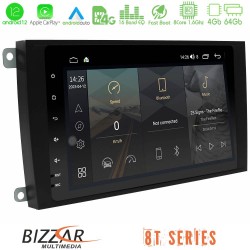 Bizzar OEM Porsche Cayenne 2003-2010 8core Android12 4+64GB Navigation Multimedia Deckless 8