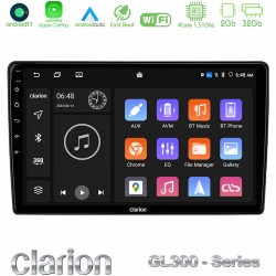 Clarion GL300 Series Alfa Romeo Mito 2008-2014 4Core Android11 2+32GB Navigation Multimedia Tablet 9