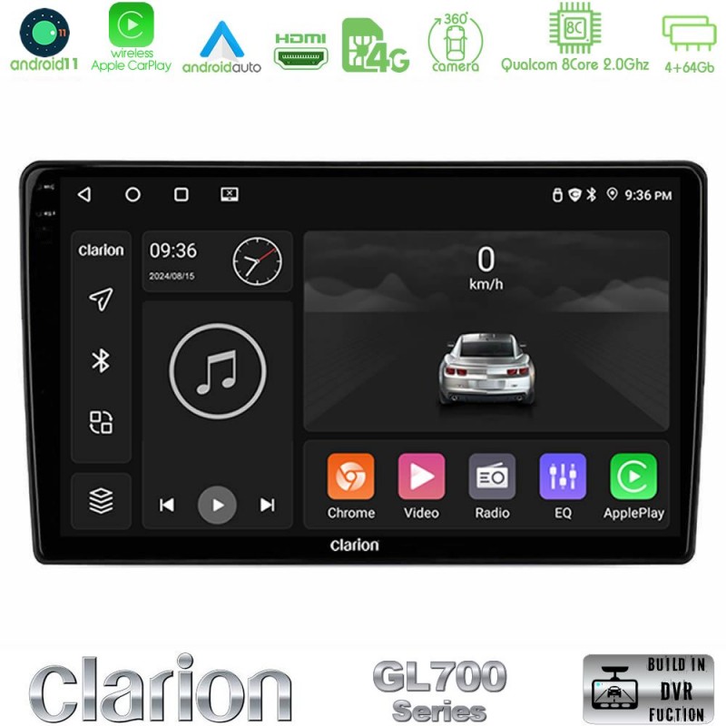 Clarion GL700 Series 8Core Android13 4+64GB Audi A3 8P Navigation Multimedia Tablet 9