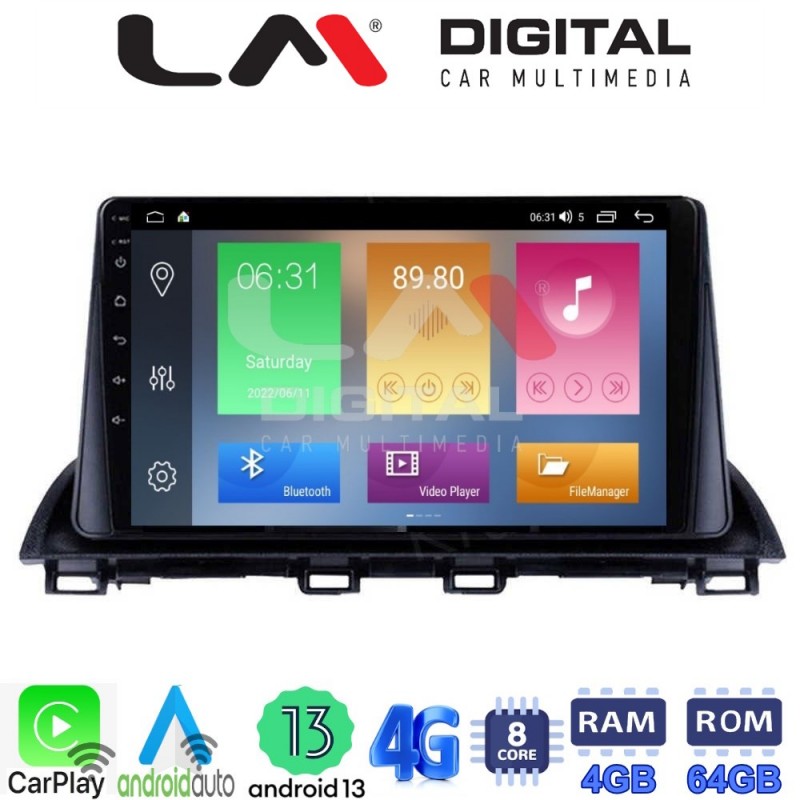 LM Digital - LM ZC8461 GPS Οθόνη OEM Multimedia Αυτοκινήτου για Mazda 3 2014 &gt;  (CarPlay/AndroidAuto/BT/GPS/WIFI/GPRS)