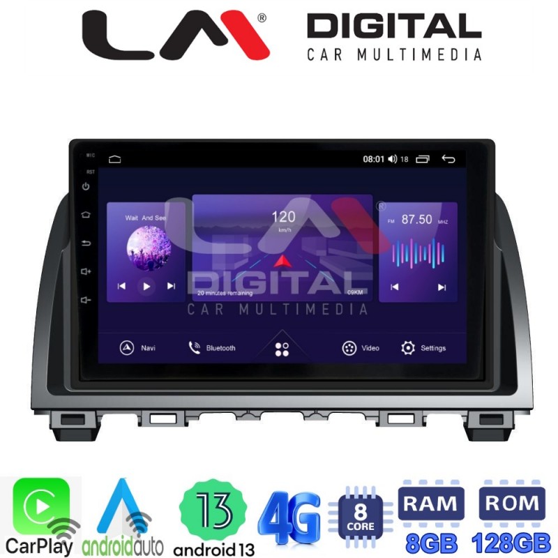 LM Digital - LM ZT8212 GPS Οθόνη OEM Multimedia Αυτοκινήτου για Mazda 6 2013 &gt; 2017 (CarPlay/AndroidAuto/BT/GPS/WIFI/GPRS)