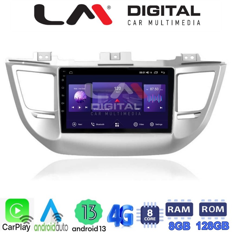 LM Digital - LM ZT8361 GPS Οθόνη OEM Multimedia Αυτοκινήτου για Hyundai Tucson 2015 &lt; 2019 (CarPlay/AndroidAuto/BT/GPS/WIFI/GPRS)