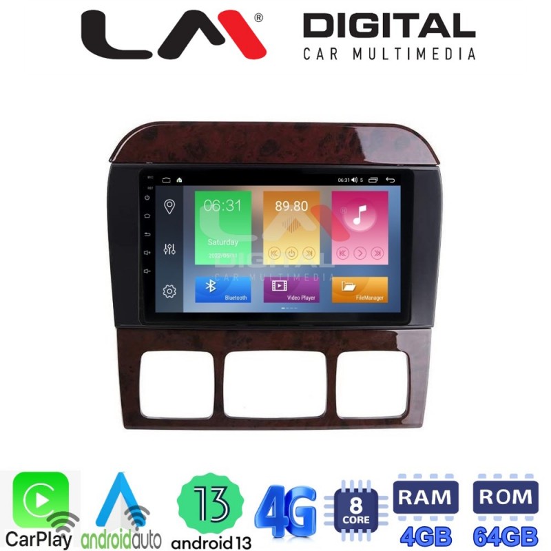 LM Digital - LM ZC8220C GPS Οθόνη OEM Multimedia Αυτοκινήτου για MERCEDES S W220 1998 &gt; 2005 (CarPlay/AndroidAuto/BT/GPS/WIFI/GPRS)