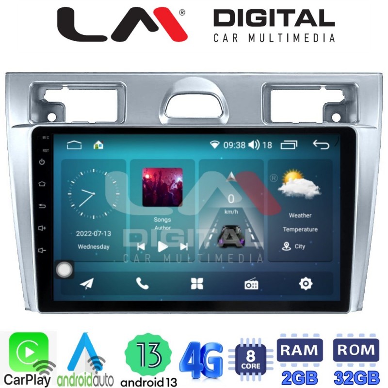 LM Digital - LM ZR8140 GPS Οθόνη OEM Multimedia Αυτοκινήτου για Ford Fiesta 2006 -&gt; 2008 (CarPlay/AndroidAuto/BT/GPS/WIFI/GPRS)