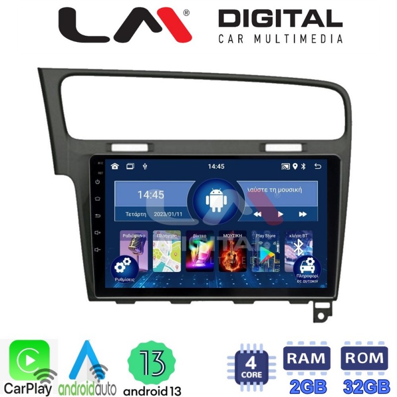 LM Digital - LM ZN4591B GPS Οθόνη OEM Multimedia Αυτοκινήτου για 0 (CarPlay/AndroidAuto/BT/GPS/WIFI/GPRS)