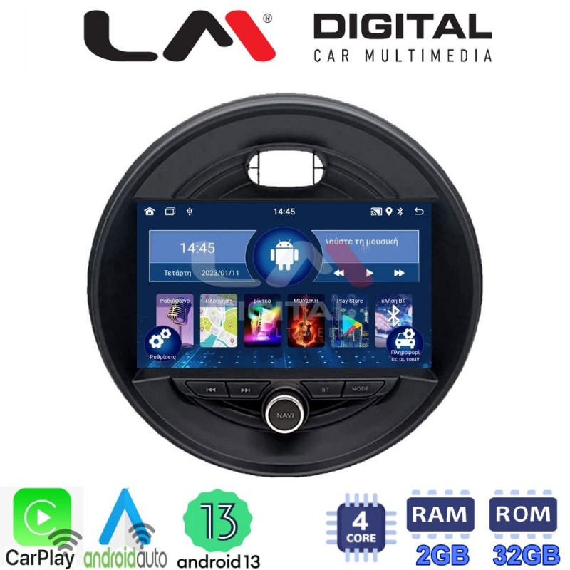 LM Digital - LM ZN4845 GPS Οθόνη OEM Multimedia Αυτοκινήτου για Mini Cooper & Clubman 2015&gt; (CarPlay/AndroidAuto/BT/GPS/WIFI/GPRS)