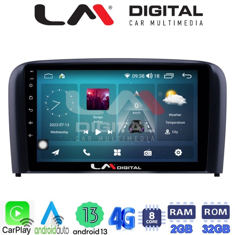 LM Digital - LM ZR8393 GPS Οθόνη OEM Multimedia Αυτοκινήτου για Volvo S80 2004 &gt; 2006 (CarPlay/AndroidAuto/BT/GPS/WIFI/GPRS)