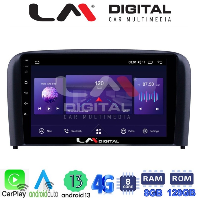 LM Digital - LM ZT8393 GPS Οθόνη OEM Multimedia Αυτοκινήτου για Volvo S80 2004 &gt; 2006 (CarPlay/AndroidAuto/BT/GPS/WIFI/GPRS)