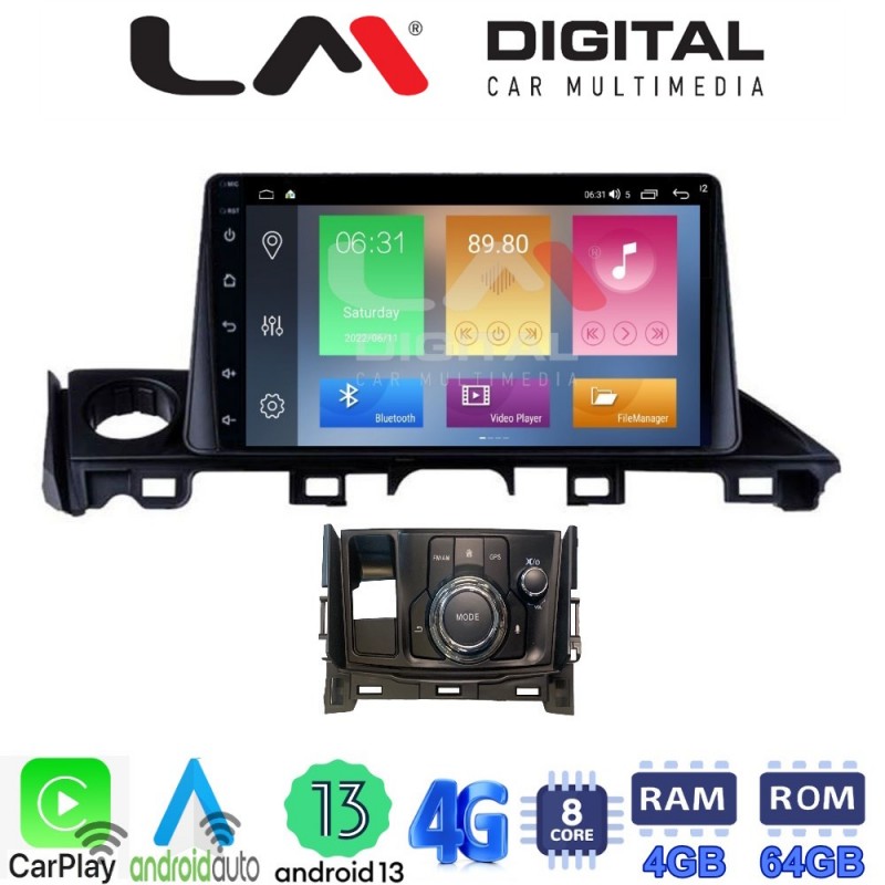 LM Digital - LM ZC8214 GPS Οθόνη OEM Multimedia Αυτοκινήτου για Mazda 6 2017 &gt; 2020 (CarPlay/AndroidAuto/BT/GPS/WIFI/GPRS)